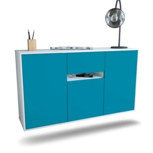 Sideboard Hampton, Türkis, hängend (136x79x35cm)