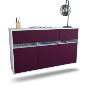 Sideboard Joliet, Lila, hängend (136x79x35cm)