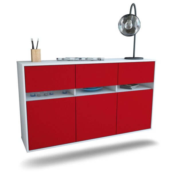 Sideboard Joliet, Bordeaux, hängend (136x79x35cm)