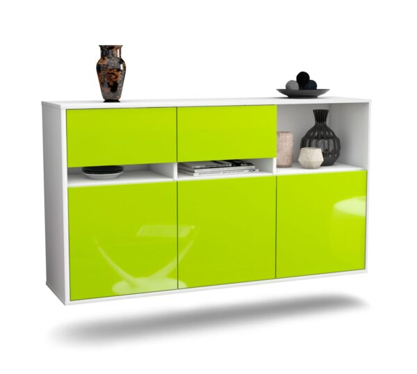 Sideboard Enterprise, Grün, hängend (136x79x35cm)