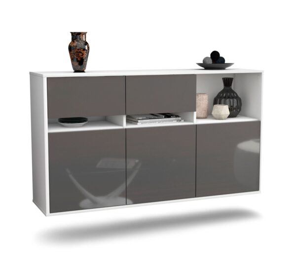 Sideboard Enterprise, Grau, hängend (136x79x35cm)