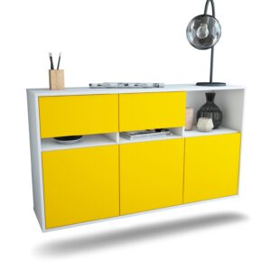 Sideboard Enterprise, Gelb, hängend (136x79x35cm)