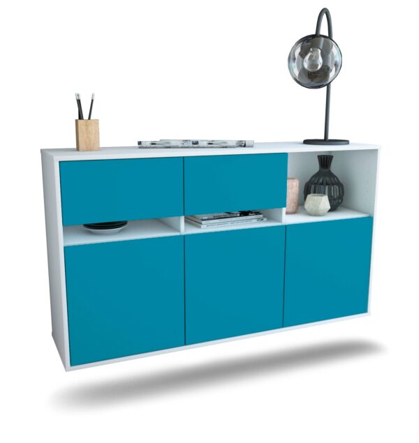 Sideboard Enterprise, Türkis, hängend (136x79x35cm)
