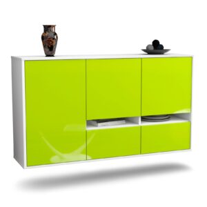 Sideboard Lancaster, Grün, hängend (136x79x35cm)