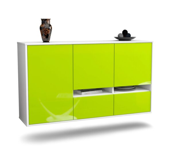 Sideboard Lancaster, Grün, hängend (136x79x35cm)