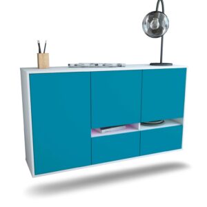 Sideboard Lancaster, Türkis, hängend (136x79x35cm)