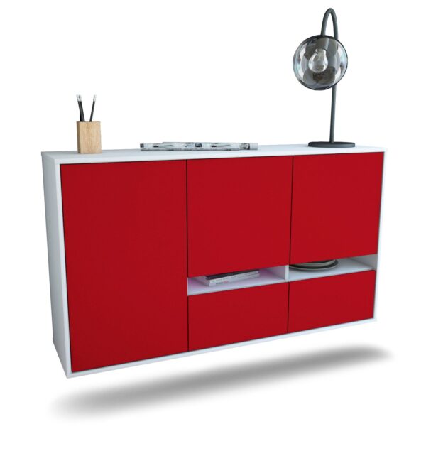 Sideboard Lancaster, Bordeaux, hängend (136x79x35cm)