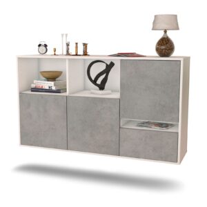 Sideboard Salinas, Beton, hängend (136x79x35cm)