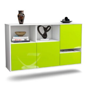 Sideboard Salinas, Grün, hängend (136x79x35cm)