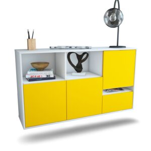 Sideboard Salinas, Gelb, hängend (136x79x35cm)