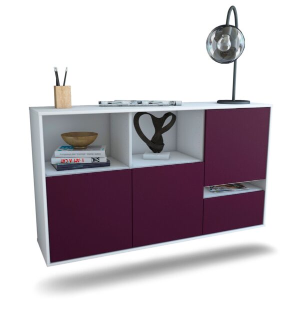 Sideboard Salinas, Lila, hängend (136x79x35cm)