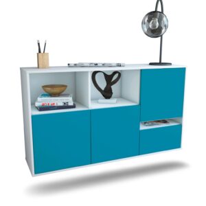 Sideboard Salinas, Türkis, hängend (136x79x35cm)