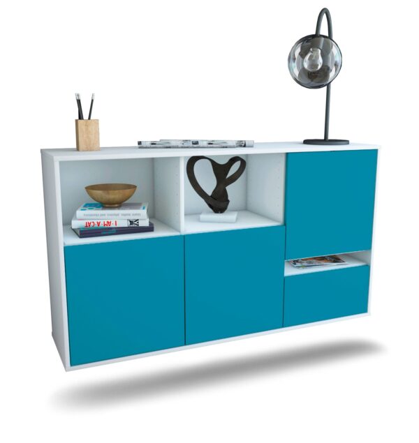 Sideboard Salinas, Türkis, hängend (136x79x35cm)
