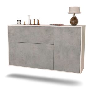 Sideboard Naperville, Beton, hängend (136x79x35cm)