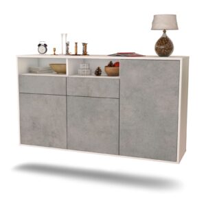 Sideboard Hollywood, Beton, hängend (136x79x35cm)
