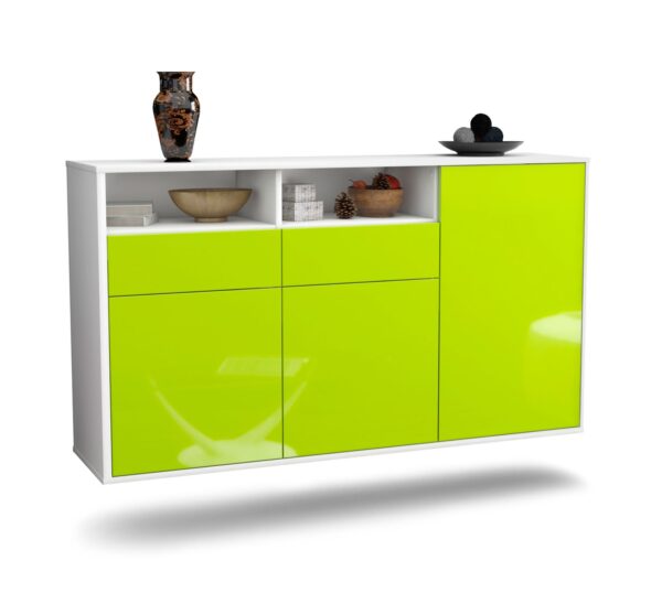 Sideboard Hollywood, Grün, hängend (136x79x35cm)