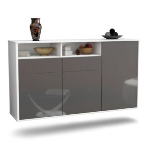 Sideboard Hollywood, Grau, hängend (136x79x35cm)