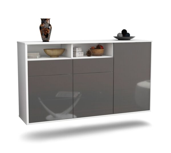 Sideboard Hollywood, Grau, hängend (136x79x35cm)