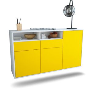 Sideboard Hollywood, Gelb, hängend (136x79x35cm)