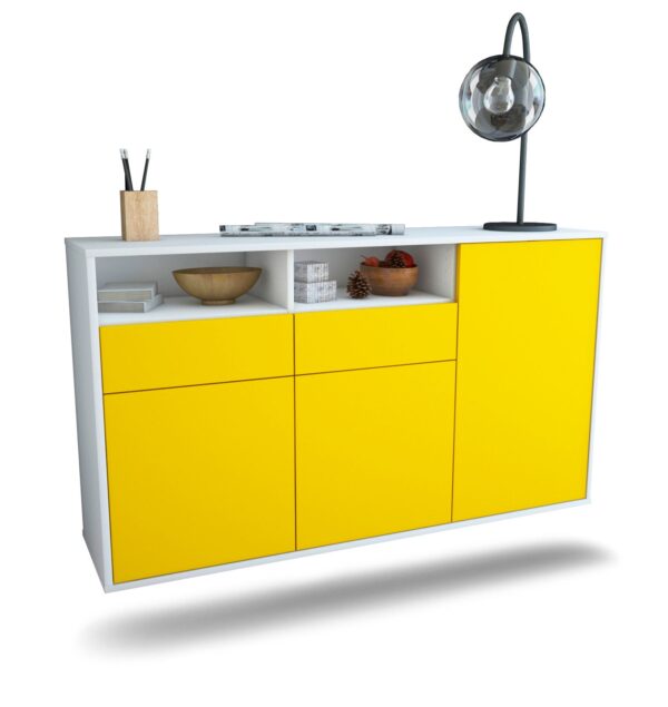 Sideboard Hollywood, Gelb, hängend (136x79x35cm)