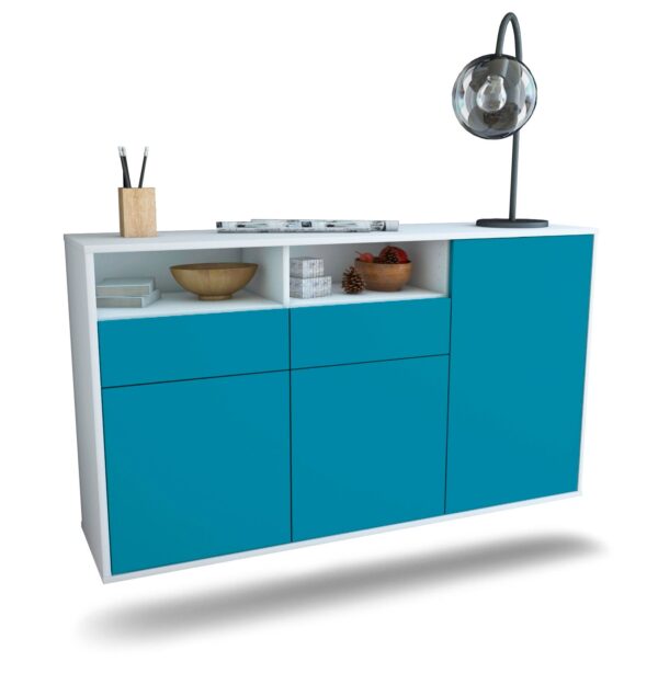 Sideboard Hollywood, Türkis, hängend (136x79x35cm)