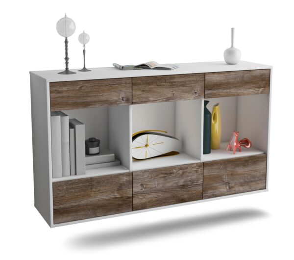 Sideboard Torrance, Treibholz, hängend (136x79x35cm)