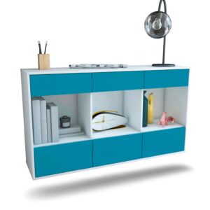 Sideboard Torrance, Türkis, hängend (136x79x35cm)