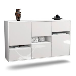 Sideboard Hayward, Weiß, hängend (136x79x35cm)