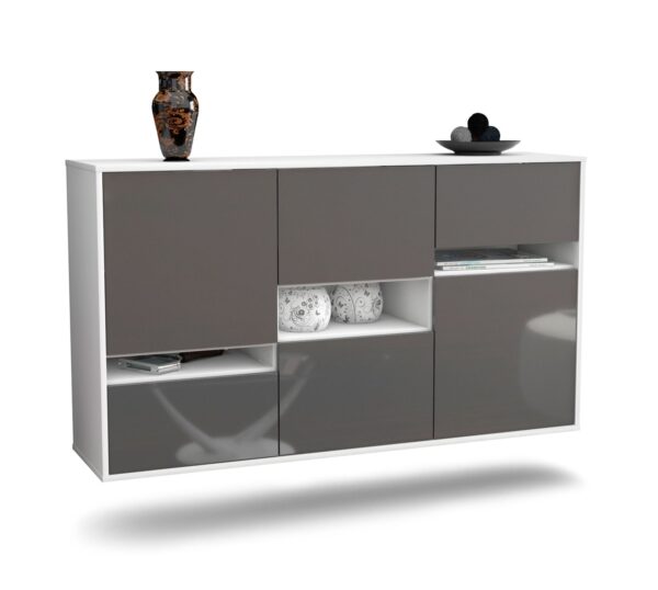 Sideboard Hayward, Grau, hängend (136x79x35cm)