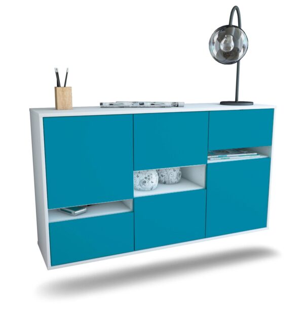 Sideboard Hayward, Türkis, hängend (136x79x35cm)