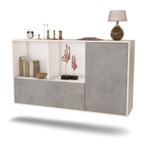 Sideboard Palmdale, Beton, hängend (136x79x35cm)