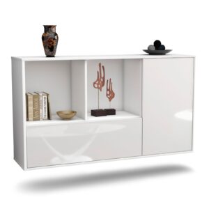 Sideboard Palmdale, Weiß, hängend (136x79x35cm)