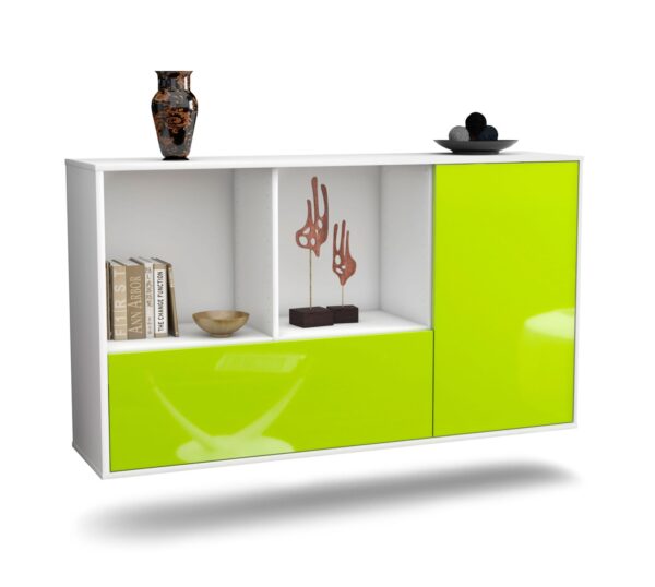 Sideboard Palmdale, Grün, hängend (136x79x35cm)