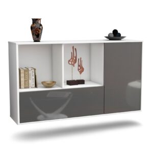 Sideboard Palmdale, Grau, hängend (136x79x35cm)