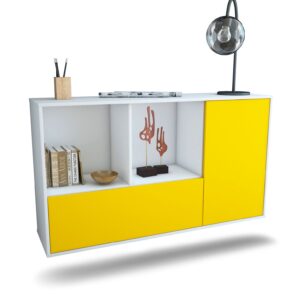 Sideboard Palmdale, Gelb, hängend (136x79x35cm)