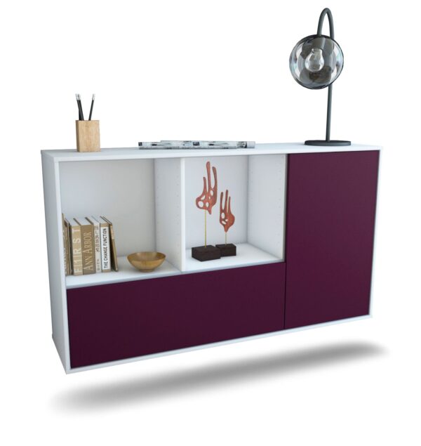 Sideboard Palmdale, Lila, hängend (136x79x35cm)