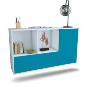 Sideboard Palmdale, Türkis, hängend (136x79x35cm)