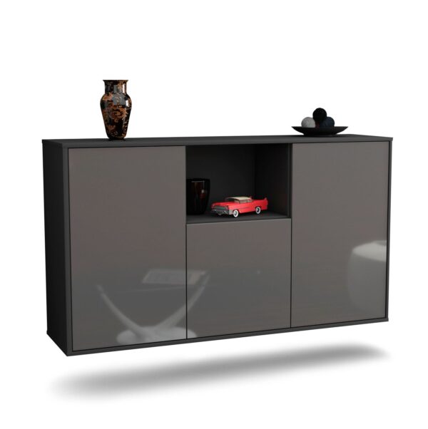 Sideboard Overland Park, Grau, hängend (136x79x35cm)