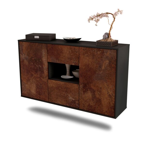 Sideboard Tallahassee, Rost, hängend (136x79x35cm)