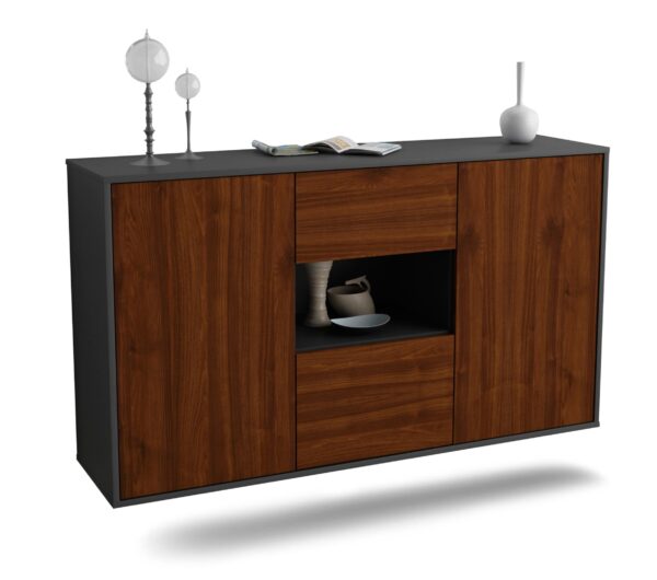 Sideboard Tallahassee, Walnuss, hängend (136x79x35cm)