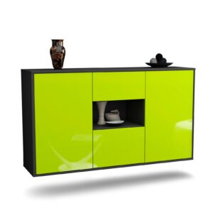 Sideboard Tallahassee, Grün, hängend (136x79x35cm)