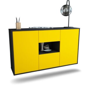 Sideboard Tallahassee, Gelb, hängend (136x79x35cm)