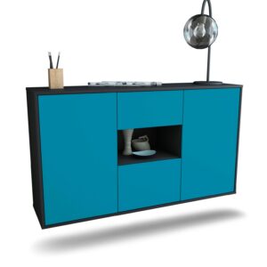 Sideboard Tallahassee, Türkis, hängend (136x79x35cm)
