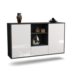 Sideboard Oceanside, Weiß, hängend (136x79x35cm)