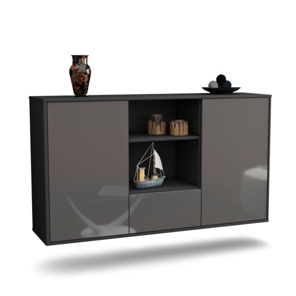 Sideboard Oceanside, Grau, hängend (136x79x35cm)