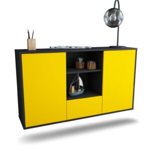 Sideboard Oceanside, Gelb, hängend (136x79x35cm)