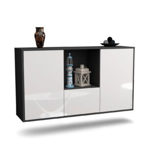 Sideboard Garden Grove, Weiß, hängend (136x79x35cm)