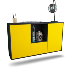 Sideboard Garden Grove, Gelb, hängend (136x79x35cm)