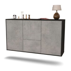 Sideboard Vancouver, Beton, hängend (136x79x35cm)