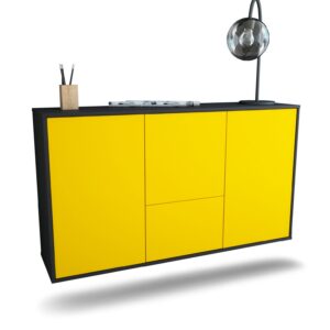 Sideboard Vancouver, Gelb, hängend (136x79x35cm)